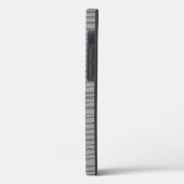 シルバーグレユニークーモダンストライプの Case-Mate iPhoneケース (裏面 / 左)
