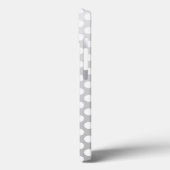 シルバーグレーとホワイトのドット模様 Case-Mate iPhoneケース (裏面 / 左)