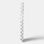 シルバーグレーとホワイトのドット模様 Case-Mate iPhoneケース (裏面 / 右)