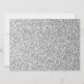 シルバーグレーのキラキラ甘い16スクリプエレガントト 招待状 (裏面)