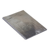 シルバーグレーの曇りファブリックの外観 ノートブック (右側)