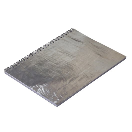 シルバーグレーの曇りファブリックの外観 ノートブック (左側)