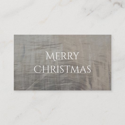 シルバーグレーの曇りファブリックの外観 名刺 (正面)