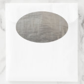 シルバーグレーの曇りファブリックの外観 楕円形シール (バッグ)