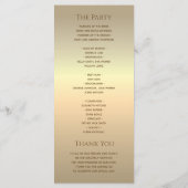 シルバーグレーの結婚式 プログラム (裏面)