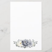 シルバーグレーアイボリーウィンターボホブライダルシャワービンゴ (裏面)