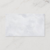 シルバーグレーアイボリーフローラウィンターウェディング披露宴 エンクロージャーカード (裏面)