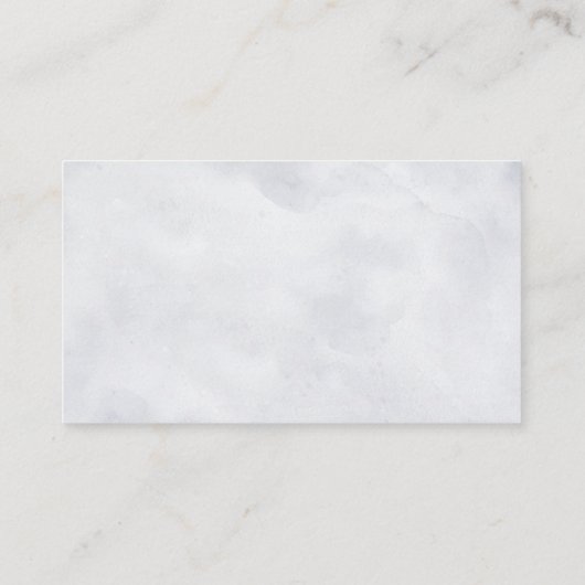 シルバーグレーアイボリーフローラウィンターウェディング披露宴 エンクロージャーカード (裏面)