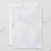 シルバーグレーアイボリーフローラウィンターリハーサルディナー 招待状 (裏面)