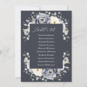 シルバーグレーアイボリーフローラ冬季座席チャートインヴィ 招待状 (裏面)