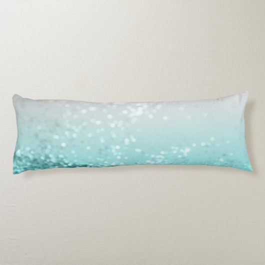 シルバーグレーアクアティール（緑がかった色）海グリッター#1 ボディピロー (裏面)