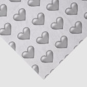 シルバーグレーカラーハートパターン 薄葉紙 (詳細)