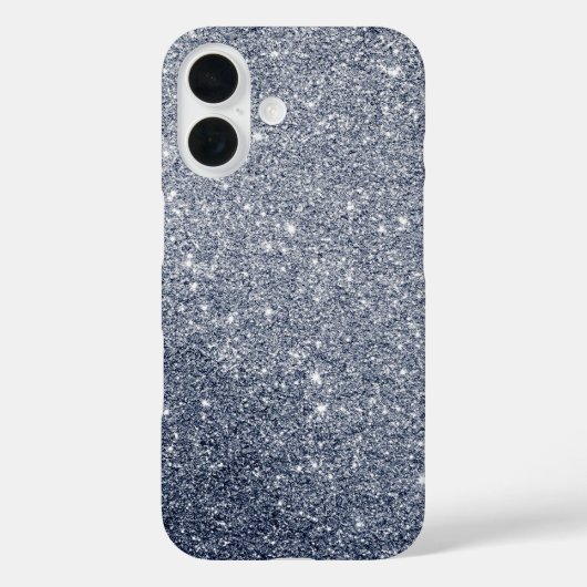 シルバーグレーグリッタースタイル Case-Mate iPhoneケース (裏面)