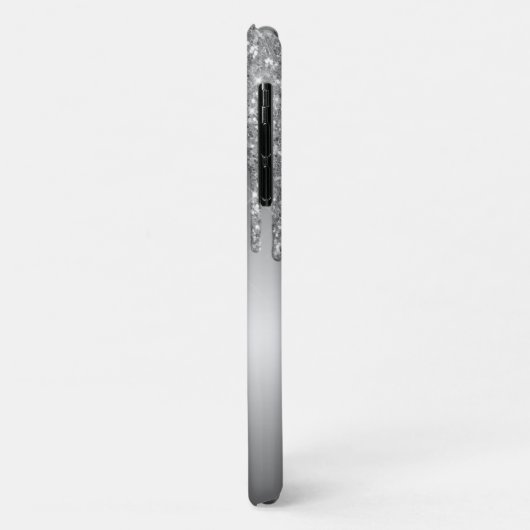 シルバーグレーグリッタードリッグラデーションプ Case-Mate iPhoneケース (裏面/左)