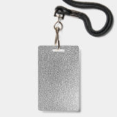 シルバーグレーグリッタードレススウィート16ビップ誕生日 バッジ (Back with Lanyard)