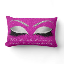 シルバーグレーグリッターホットピンクバラメイクアップアイラッシュ