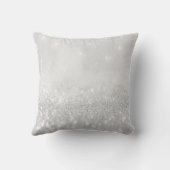 シルバーグレーグレーまつげグリッター成功 クッション (裏面)