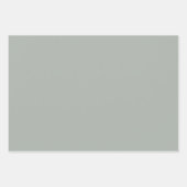 シルバーグレーシームレスアラベスクパターン ラッピングペーパーシート (正面3)