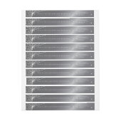 シルバーグレースパイダーウェブ周回住所 シール ラップアラウンドラベル (シート)