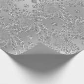 シルバーグレースワロフスキー結晶スパイラルダイヤモンド ラッピングペーパー (角)