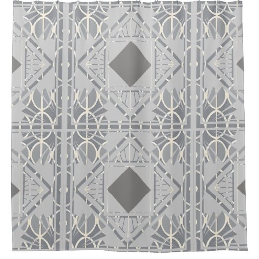 シルバーグレーダイヤモンドシャワーカーテン シャワーカーテン (正面)