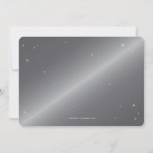 シルバーグレーダイヤモンドスパイダーウェブハローウィンパーティ 招待状 (裏面)