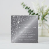 シルバーグレーダイヤモンドスパイダーウェブハローウィンパーティ 招待状 (スタンド正面)
