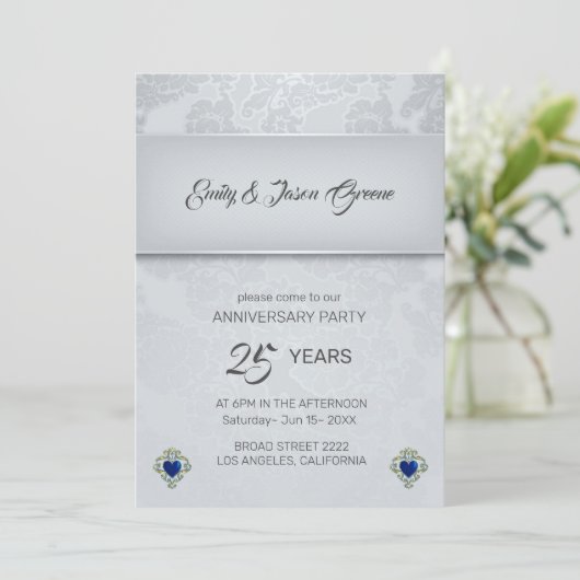 シルバーグレーダマスクとブルーハート 招待状 (スタンド正面)