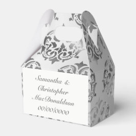 シルバーグレーダマスクのパタ結婚ーン フェイバーボックス