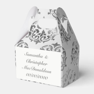 シルバーグレーダマスクのパタ結婚ーン フェイバーボックス