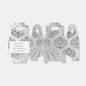 シルバーグレーダマスクのパタ結婚ーン フェイバーボックス (折り畳みなし)