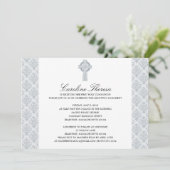 シルバーグレーダマスクセルティッククロスファースト聖餐式 招待状 (スタンド正面)