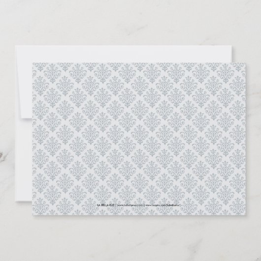 シルバーグレーダマスクセルティッククロスファースト聖餐式 招待状 (裏面)