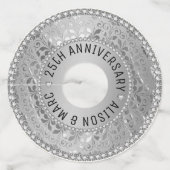 シルバーグレーダマスク ワイングラスタグ (正面)