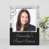 シルバーグレーダマスクsweet sixteen 招待状 (スタンド正面)