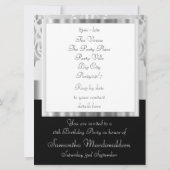 シルバーグレーダマスクsweet sixteen 招待状 (裏面)