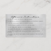 シルバーグレードリップスグリッターまつ毛アフターケア 名刺 (裏面)