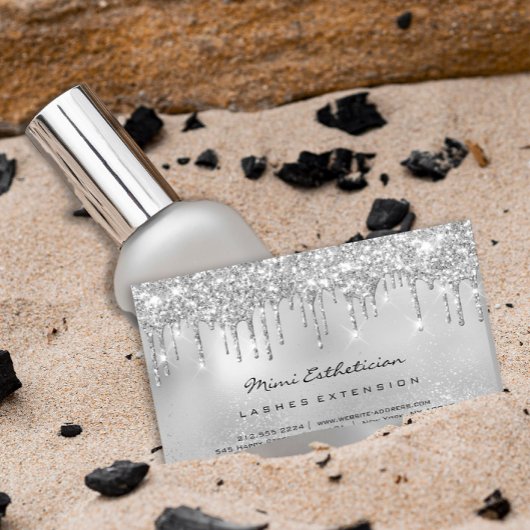 シルバーグレードリップスグリッターまつ毛アフターケア 名刺