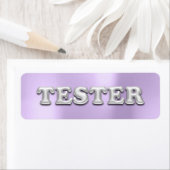 シルバーグレーパープル3Dテスターのサンプルコンター ラベル (インサイチュ)