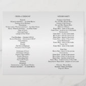 シルバーグレーフォト結婚式 プログラム折り畳み (裏面)