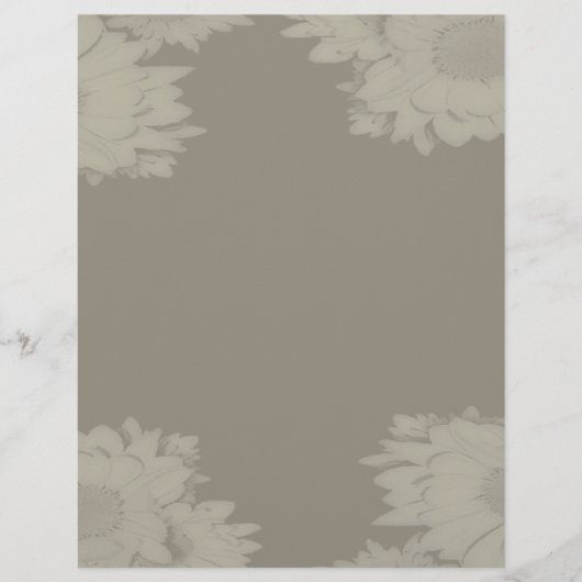 シルバーグレーフラワースクレーブック紙 (正面)