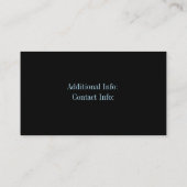 シルバーグレーフローラ名刺3 名刺 (裏面)