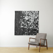 シルバーグレーブラックグリッターグラム#1 タペストリー (インサイチュ(横))