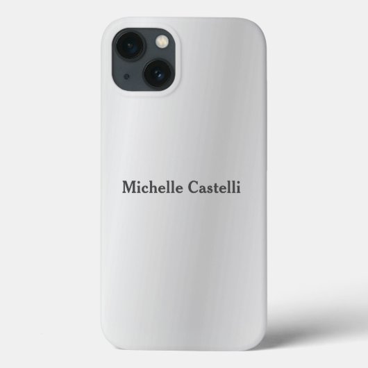 シルバーグレープロフェッショナルユニーク独自の名前を追加 Case-Mate iPhoneケース (裏面)