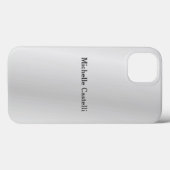 シルバーグレープロフェッショナルユニーク独自の名前を追加 Case-Mate iPhoneケース (裏面 (横))