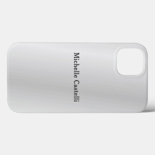 シルバーグレープロフェッショナルユニーク独自の名前を追加 Case-Mate iPhoneケース (裏面 (横))