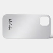 シルバーグレープロフェッショナルユニーク独自の名前を追加 Case-Mate iPhoneケース (裏面 (横))