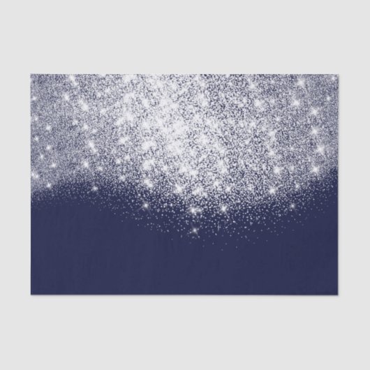 シルバーグレーホワイトメタリックグリッターブルーネイビー 薄葉紙 (正面)
