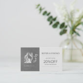 シルバーグレーロゴのヘアスタイルは友人のテンプレートを参照 紹介カード (スタンド正面)