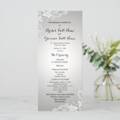 シルバーグレーヴィンテージフローラレース結婚式 プログラム (スタンド正面)